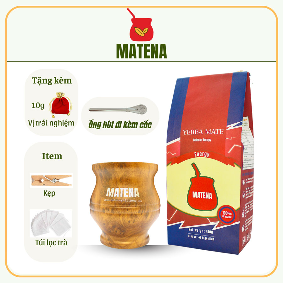 Trà Matena dòng truyền thống không có cành, bột và bụi